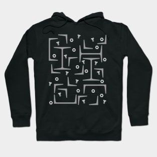 Nuts, Bolts, Angles and Steel Beams Pattern Hoodie